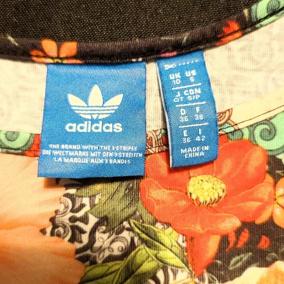 FARM Rio Adidas Jardim Agharta Floral Sporty Tank Top Size Small - Picture 10 of 12